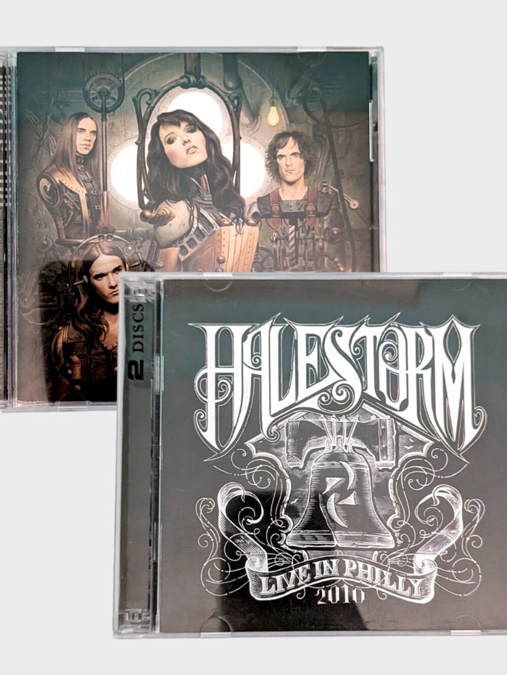 Halestorm 2 CD Lot Live in Philly 2010 Self Titled 2009 Hard Rock Album Music